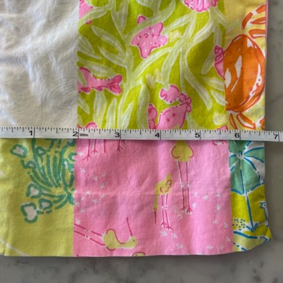 LILLY PULITZER Patchwork Print White Label Pants 8 - Picture 14 of 16